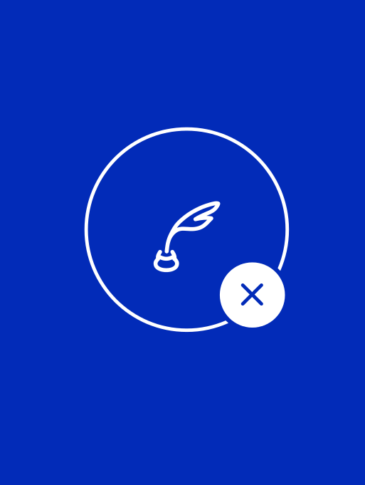 Tittade på ansökan men avbröt